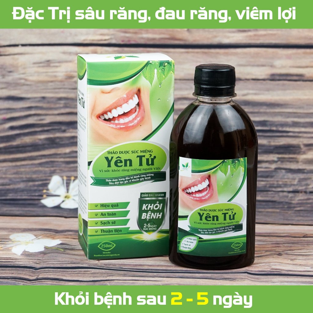 Nước Súc Miệng Thảo Dược Yên Tử 100% Hỗ Trợ Trị Sâu Răng, Viêm Lợi, Hôi Miệng, Chảy Máu Chân Răng, Hiệu Quả Dễ Dùng