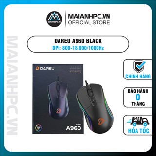 Chuột Gaming DAREU A960 BLACK (USB/RGB) / EM908 QUEEN PINK Led RGB / HÀNG CHÍNH HÃNG (Bh 24 tháng)