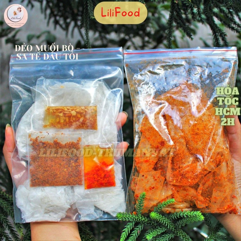 Muối Bò Cay-Bánh Tráng Phơi Sương Trộn Muối Bò Cay Thơm Ngon-LiLiFood