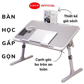 Bàn Học Kim Chi Gấp Gọn Tiện Lợi Điều Chỉnh Cao Thấp Độ Nghiêng Có Giá Đỡ Sách