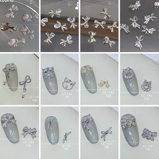 Charm nơ cao cấp đá pha lê siêu sáng