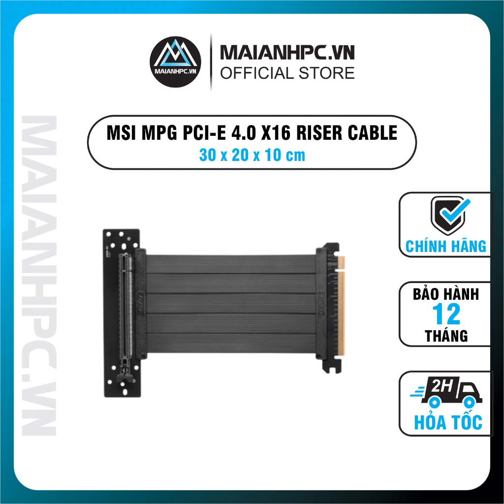 cáp MSI MPG PCI-E 4.0 X16 RISER CABLE chính hãng msi