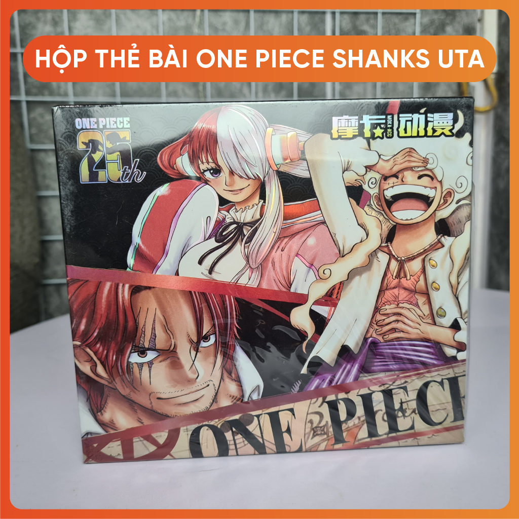 (FULLBOX) Hộp thẻ bài nhân phẩm anime, pack thẻ One piece ver shank uta thẻ hiếm cực đẹp