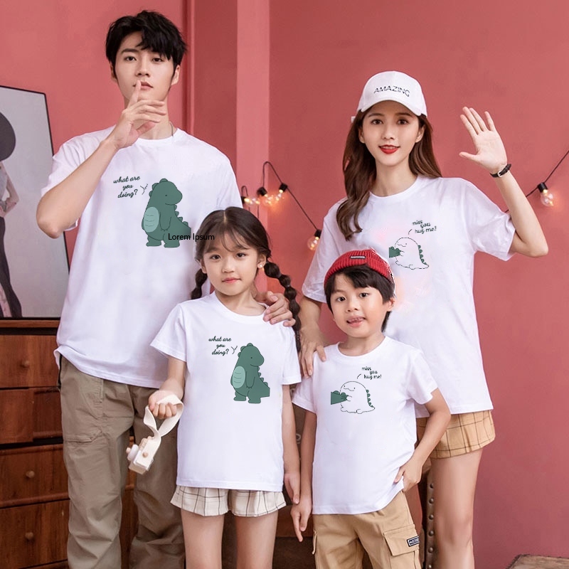 Áo thun dành cho gia đình in hình siêu cute