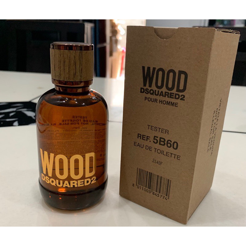 Nước hoa tester Dsquared2 wood pour homme 100ml (hộp như hình)