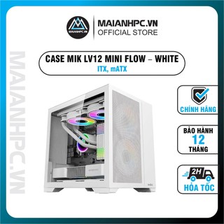 Vỏ case máy tính MIK LV12 mini flow trắng