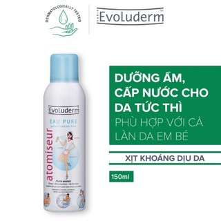 XỊT KHOÁNG EVOLUDERM 150ML PHÁP