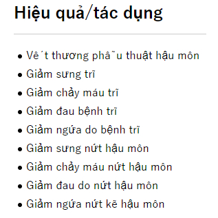 Viên uống hỗ trợ co teo búi trĩ Hemonase Tables Nhật Bản