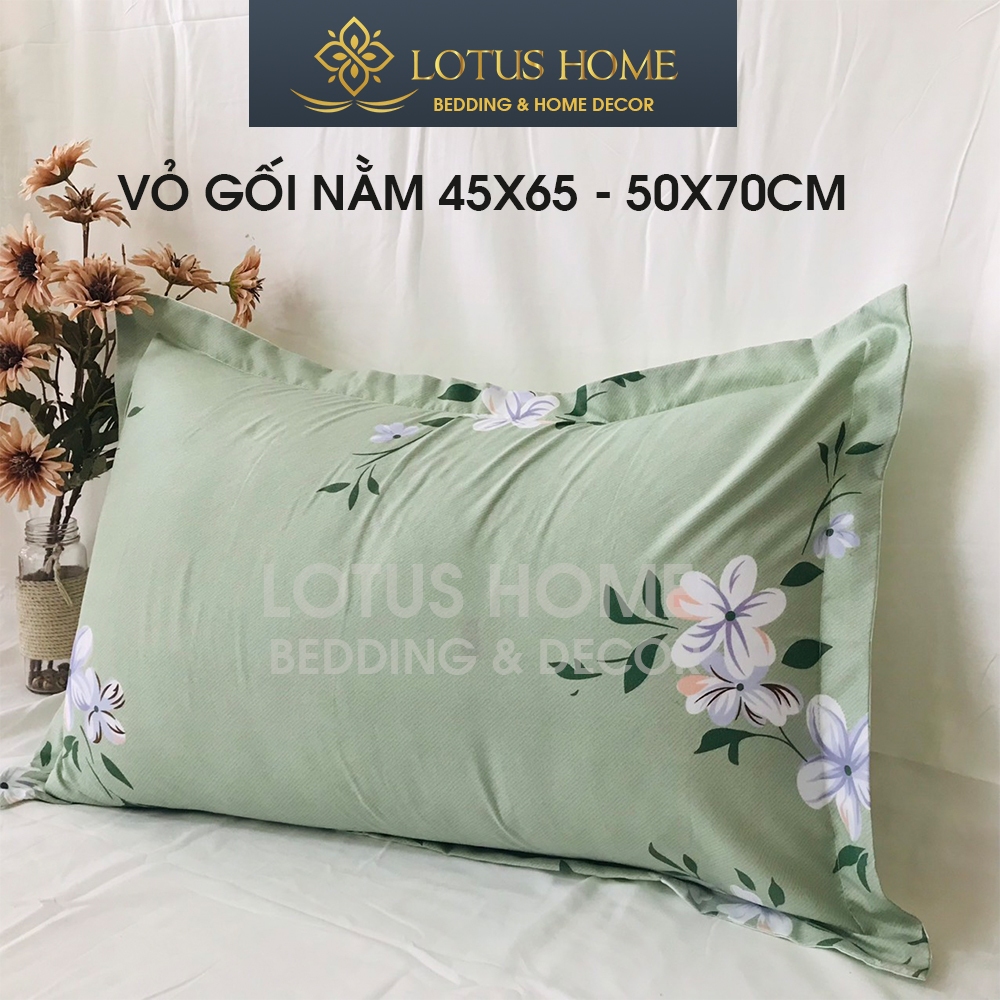 Vỏ gối đầu Cotton Poly kích thước 45x65cm hoặc 50x70cm họa tiết dễ thương - Lotus Home