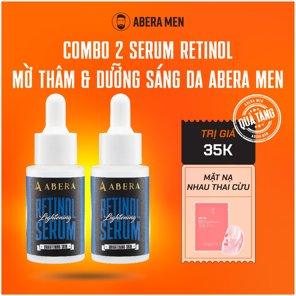 Serum Mờ Thâm Mụn, Dưỡng Trắng Da Retinol Abera Men 20ml - 5% Niacinamide Da Sáng Bật Tông