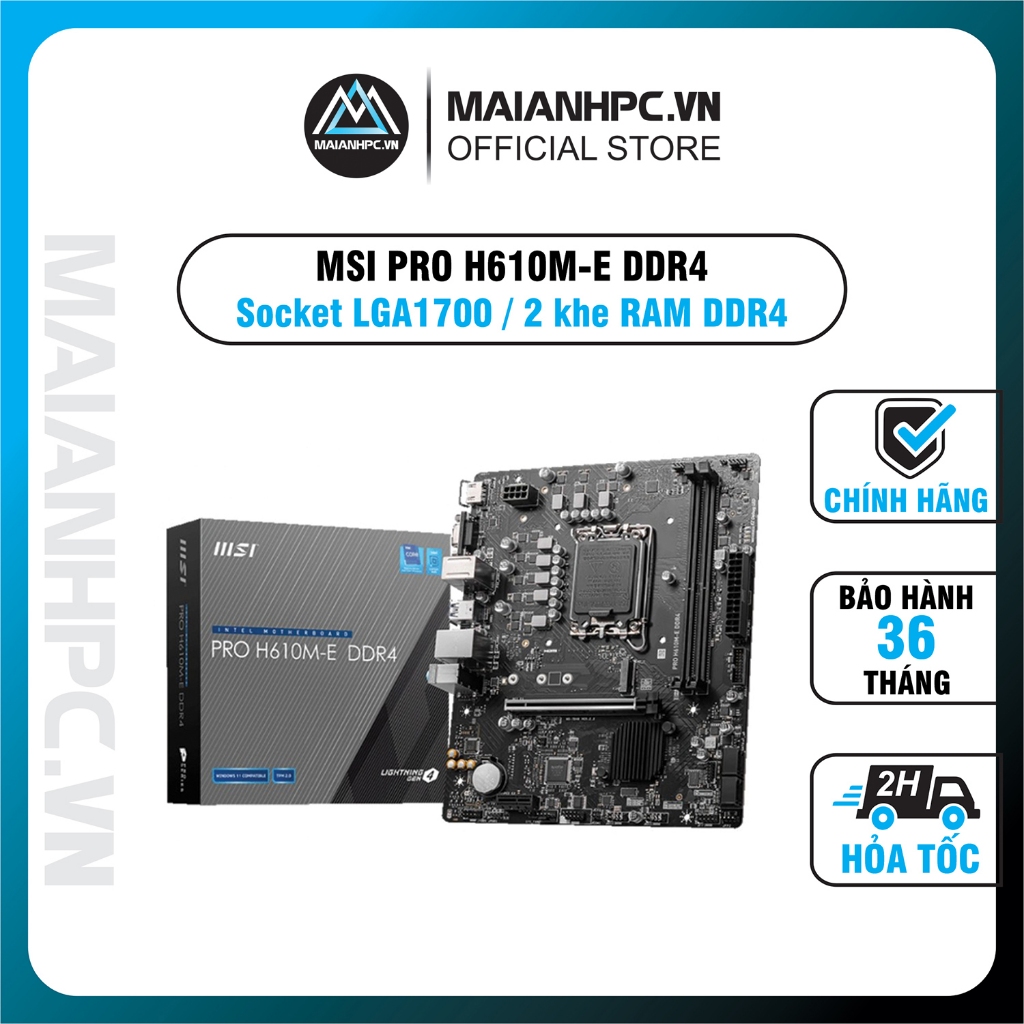 Mainboard MSI PRO H610M-E DDR4