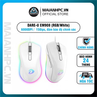 [Siêu rẻ] Chuột Gaming DareU EM908 (LED RGB, BRAVO sensor) - Hàng chính hãng (BH 2 năm)