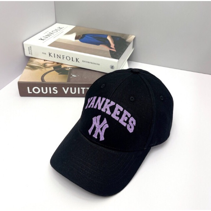 Mũ lưỡi trai M L B CAP basic logo NY LA thêu