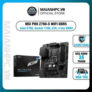Mainboard bo mạch chủ msi pro z790-s wifi ddr5 hàng chính hãng bảo hành 36th