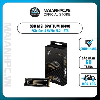 Ssd msi spatium m480 pcie 4.0 nvme m.2 2tb