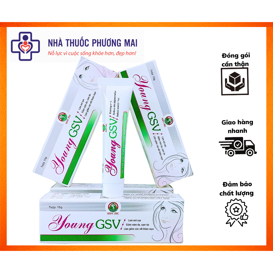 ✅[CHÍNH HÃNG] Young GSV làm mờ sẹo, giảm thâm