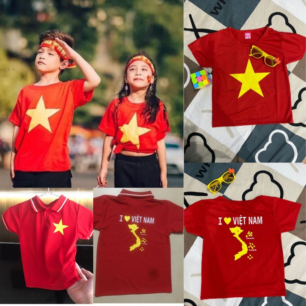 Áo cờ đỏ sao vàng trẻ em chất đẹp HD00013
