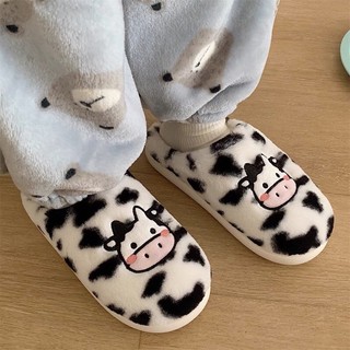 ( Tăng 1 size ) Dép Bông kín mũi dép đi trong nhà XXT BÒ SỮA