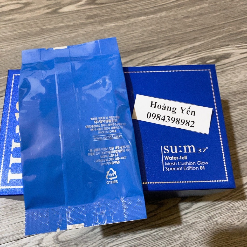 LÕI CUSHION SUM:37 XANH WATER FULL SPF50+/PA++++, TACH SET