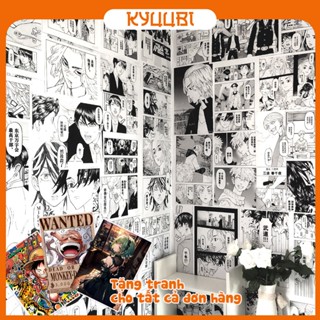 [100 TRANG] Decal Manga dán tường A6, tranh trang trí nhà cửa, custom (One Piece, Naruto, Blue Lock) có keo chống thấm