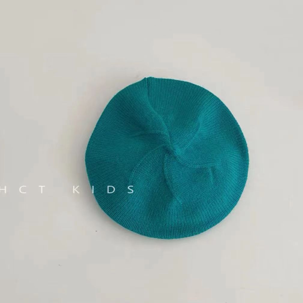 Mũ Nồi Trơn Đan Len Dễ Thương Cho Bé Gái