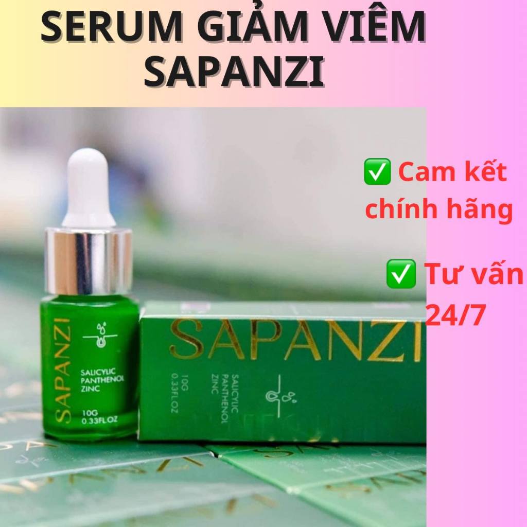 Serum chăm sóc da mụn chấm viêm - LURCINN SAPANZI Prevent Acne 10ml