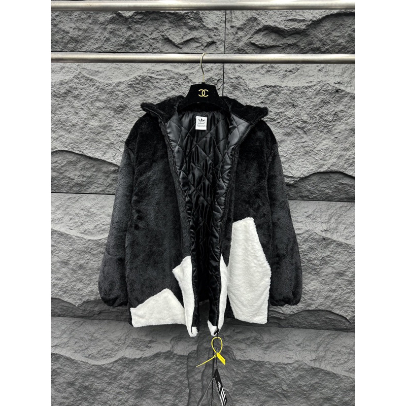 🔥Hot🔥 Áo Khoác Lông Cừu Adidas Mẫu Mới Đủ Tem Mác siêu ấm form rộngThời Trang Mùa Đông Lông cừu Hot trend