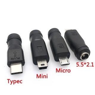 Đầu chuyển đổi dc 5.5x2.1mm cái sang mini usb chân đực