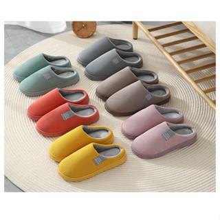 Dép bông đi trong nhà, dép lông đi trong nhà mùa đông nam nữ kiểu dáng Hàn Quốc siêu ấm chống trơn trượt.