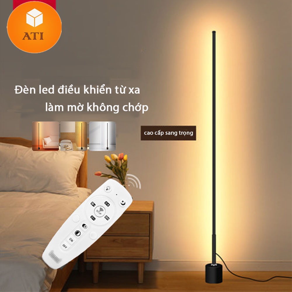 Đèn Sàn Đèn Cây Đứng Led Cao Có Điều Khiển Từ Xa Bảo Vệ Mắt Trang Trí Tối Giản Cao Cấp Ds1