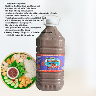 mắm tôm ba làng thanh hóa 1 can 5kg loại đặt biệt