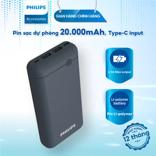 Pin sạc dự phòng Philips DLP1720 dung lượng 20.000mAh
