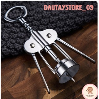 Dụng cụ mở nắp chai rượu vang, khui nắp bia inox đa năng