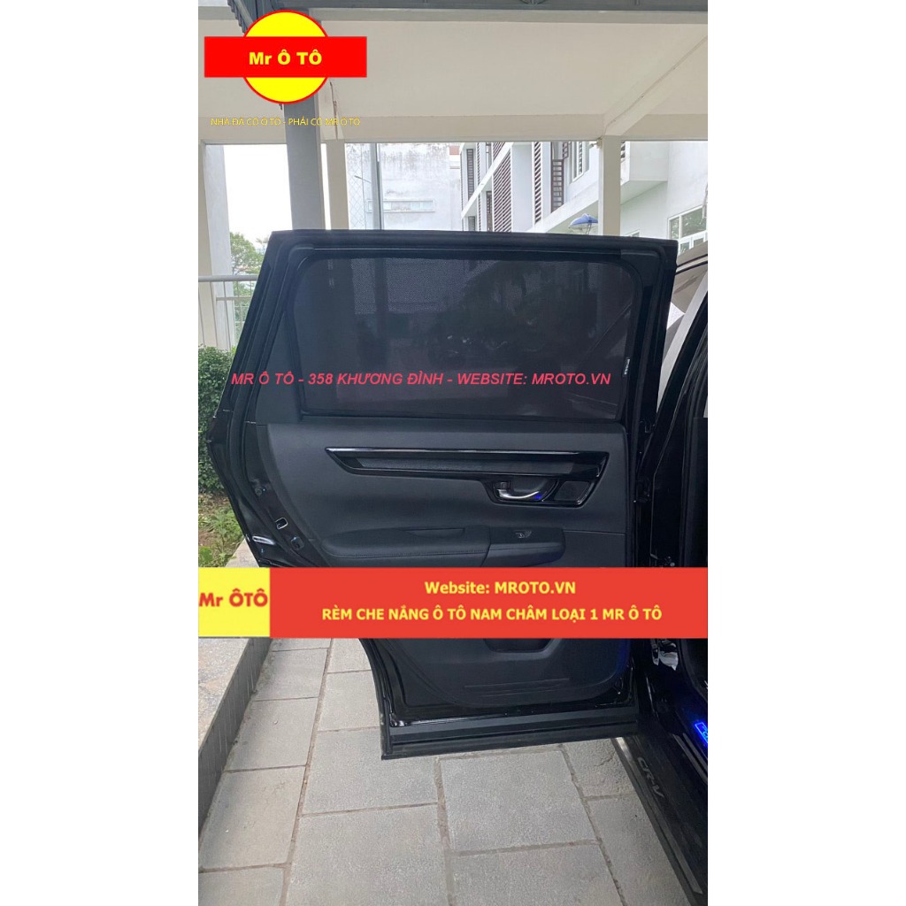 Rèm Che Nắng Xe Honda CRV 2024 Loại 1 Mr.OTO. Bảo Hành 24 tháng. Cam Kết Chuẩn Khít Theo Xe