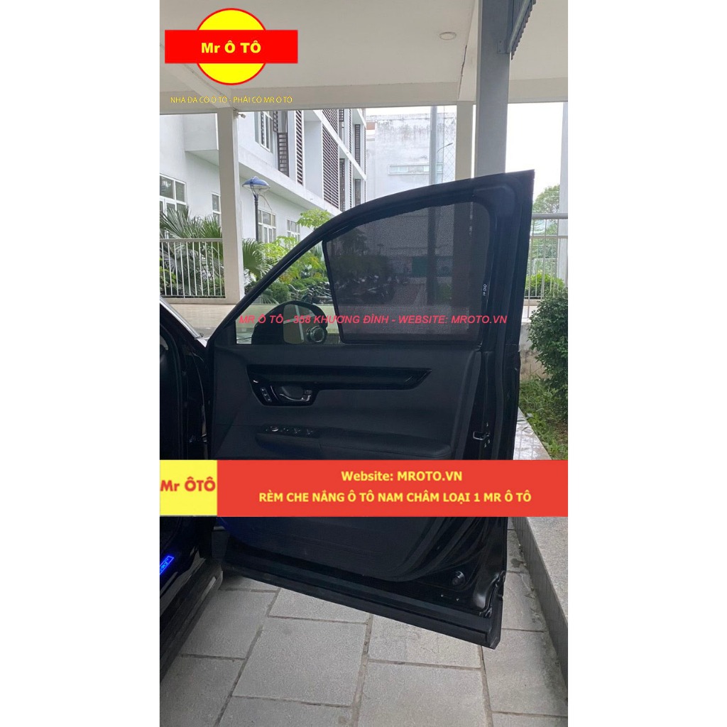 Rèm Che Nắng Xe Honda CRV 2024 Loại 1 Mr.OTO. Bảo Hành 24 tháng. Cam Kết Chuẩn Khít Theo Xe