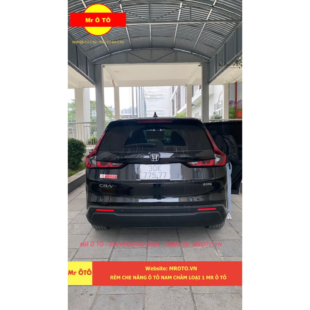 Rèm Che Nắng Xe Honda CRV 2024 Loại 1 Mr.OTO. Bảo Hành 24 tháng. Cam Kết Chuẩn Khít Theo Xe