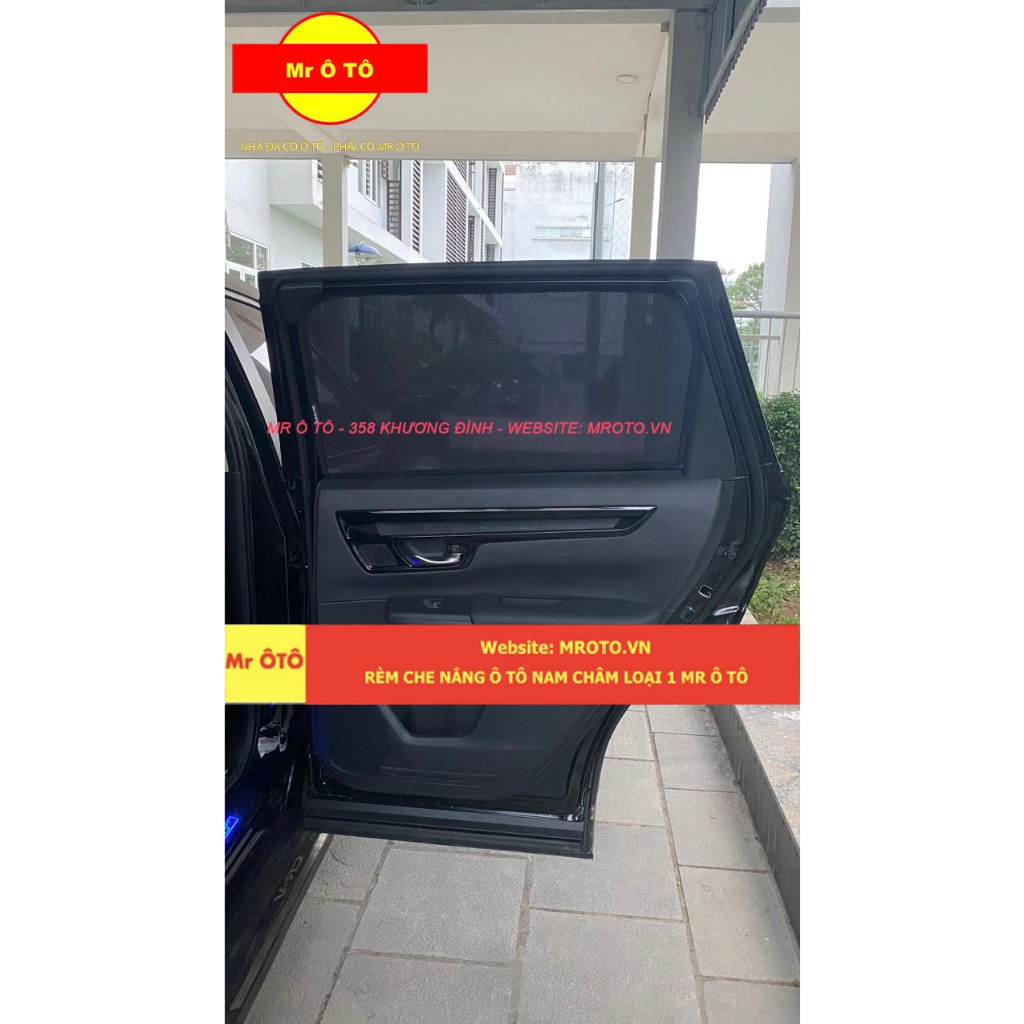 Rèm Che Nắng Xe Honda CRV 2024 Loại 1 Mr.OTO. Bảo Hành 24 tháng. Cam Kết Chuẩn Khít Theo Xe