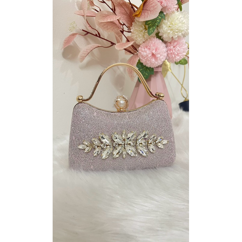 Túi xách kim sa đính đá t065 siêu xinh