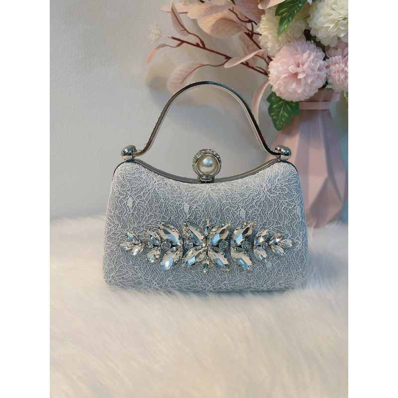 Túi xách kim sa đính đá t065 siêu xinh