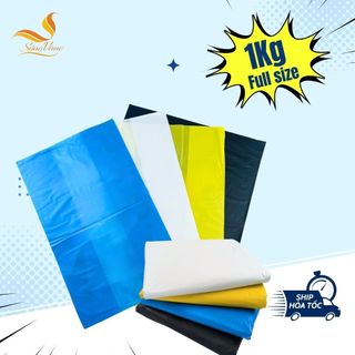 Túi đựng rác phân loại màu vàng, trắng, xanh, đen dày, dai, siêu tiết kiệm, túi rác tự phân hủy (1kg)