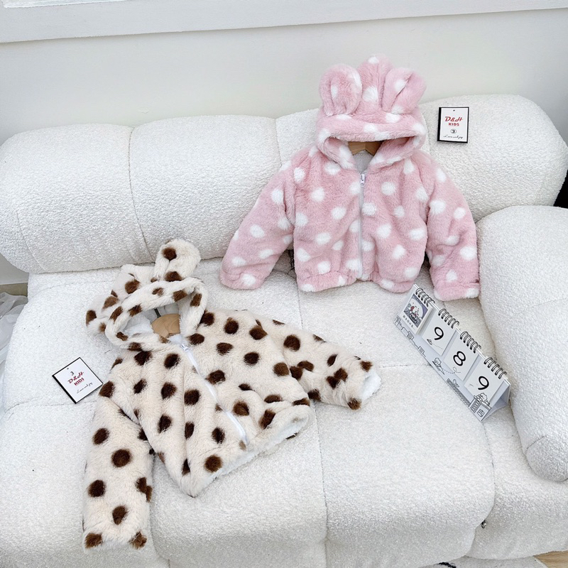 Áo khoác lông cừu bé trai bé gái