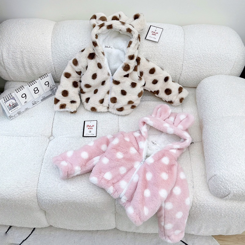 Áo khoác lông cừu bé trai bé gái