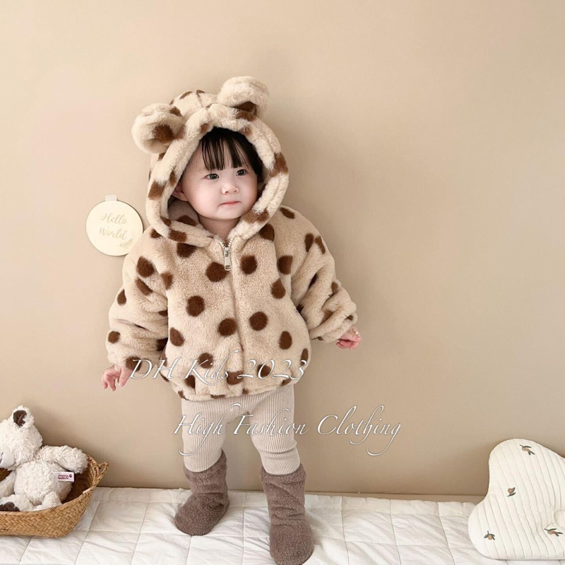 Áo khoác lông cừu bé trai bé gái