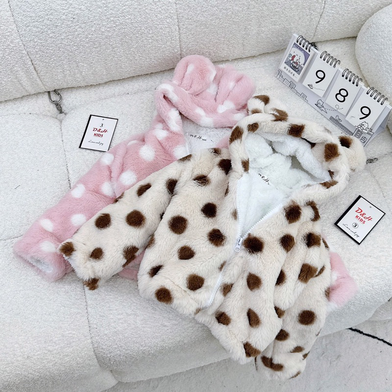 Áo khoác lông cừu bé trai bé gái