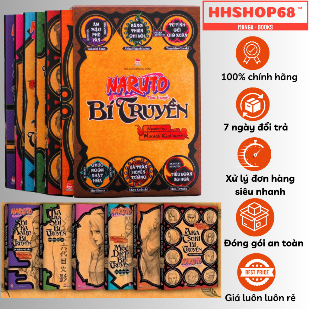 Sách - Tiểu thuyết Naruto bí truyển tập 1 2 3 4 5 6 - NXB Kim Đồng