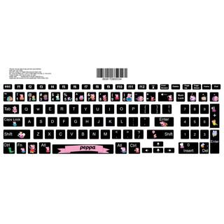Decal bàn phím laptop (peppa)