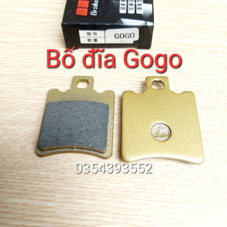 Má phanh đĩa xe điện Gogo vespa má trước lắp zin theo xe