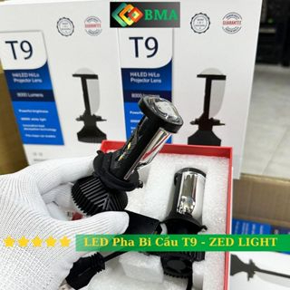 Đèn Pha Bi Cầu T9 ZED LIGHT , Chân H4 Lắp Zin Chống Chói Siêu Bền Bảo Hành 2 Năm