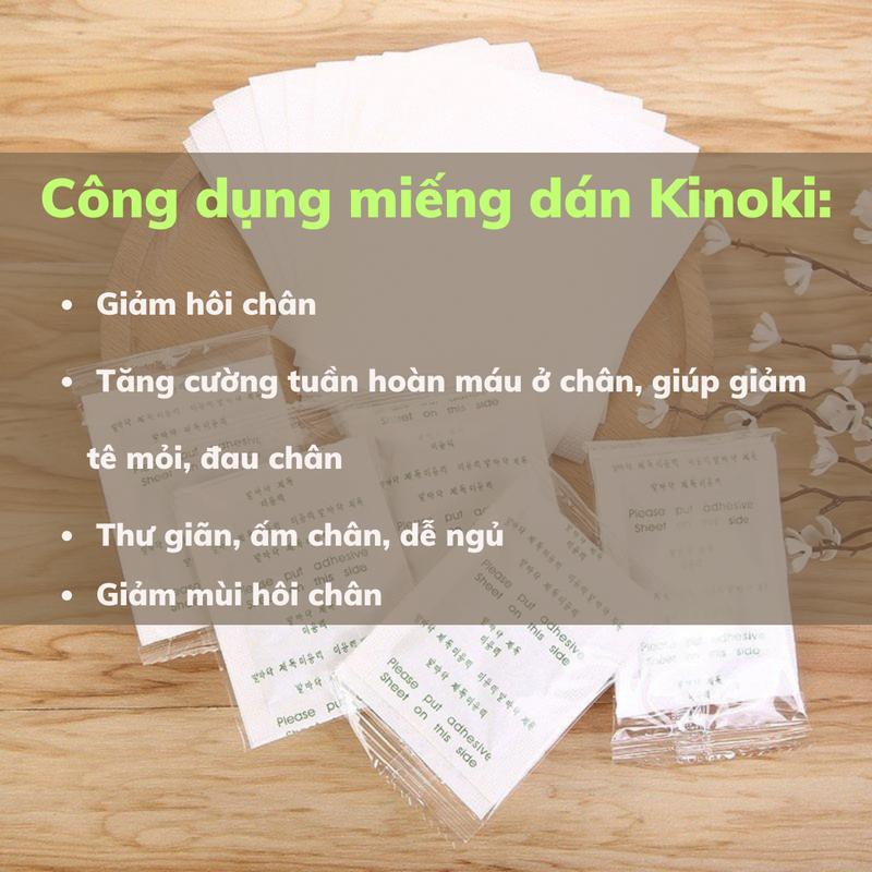 10 Miếng Dán Chân Thải Độc Nhật Bản Kinoki Detox Foot Patch - Ngủ Ngon, Thư Giãn, Giảm Đau Nhức, Tê Bì Chân