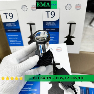 Đèn pha bi cầu t9 2023 zed light , chân h4 lắp zin chống chói